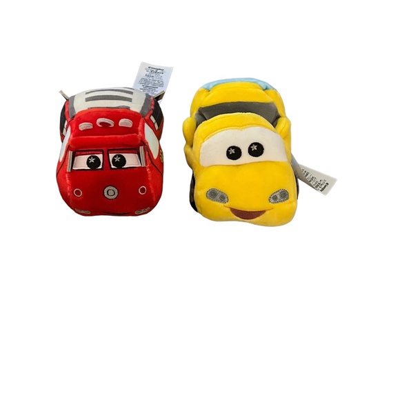 Disney Parks Wishables Set of 2 Cars land Series - Yellow Racer & Red - Picture 1 of 1